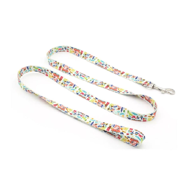1"Wx72"L Polyester Sublimation Pet Leash w/ Metal Carabiner Customizing