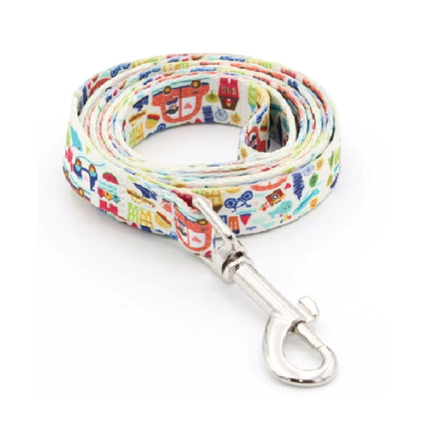 1"Wx72"L Polyester Sublimation Pet Leash w/ Metal Carabiner Customizing