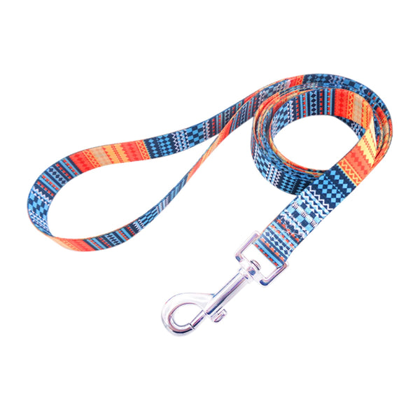 1"Wx72"L Polyester Sublimation Pet Leash w/ Metal Carabiner Customizing