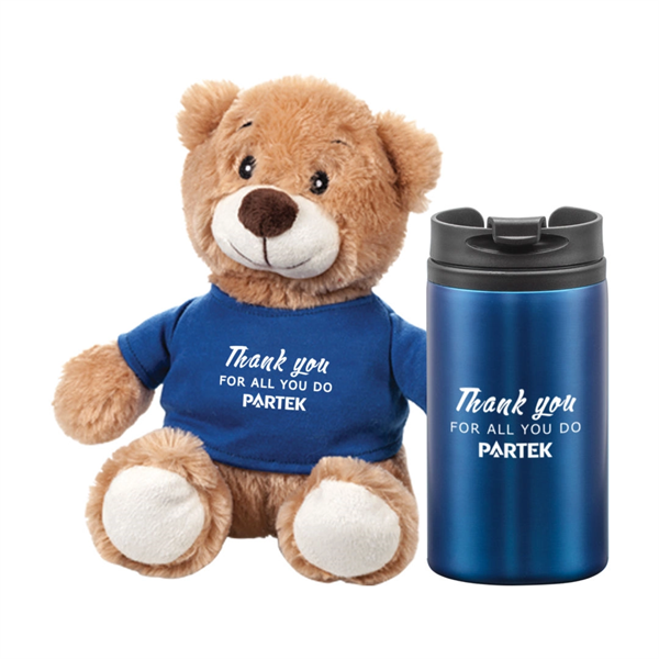 Chester Teddy Bear/Tumbler Gift Set Customizing