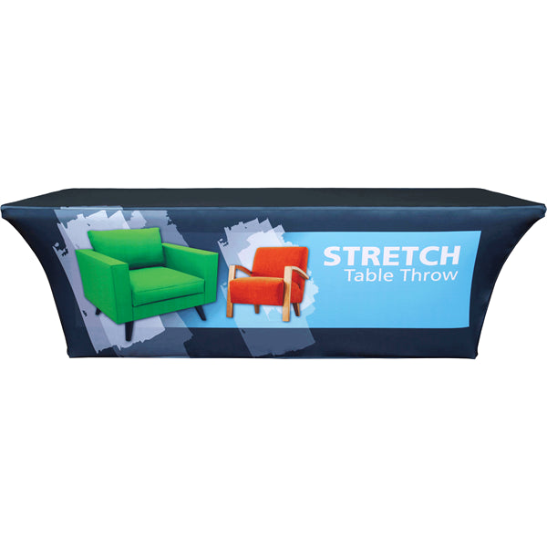 4' Dye Sub Printed Stretch Table Throw- 36 High Customizing