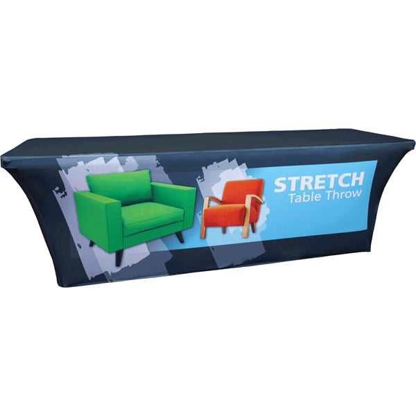 4' Dye Sub Printed Stretch Table Throw- 36 High Customizing