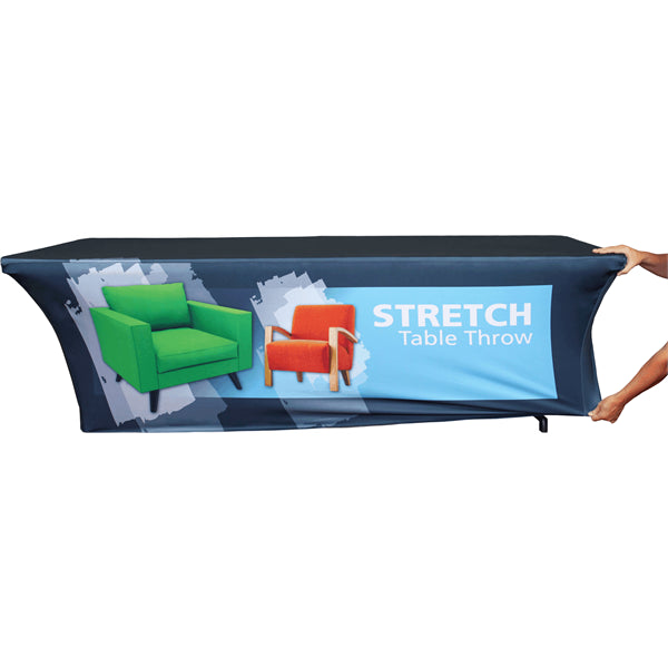 4' Dye Sub Printed Stretch Table Throw- 36 High Customizing