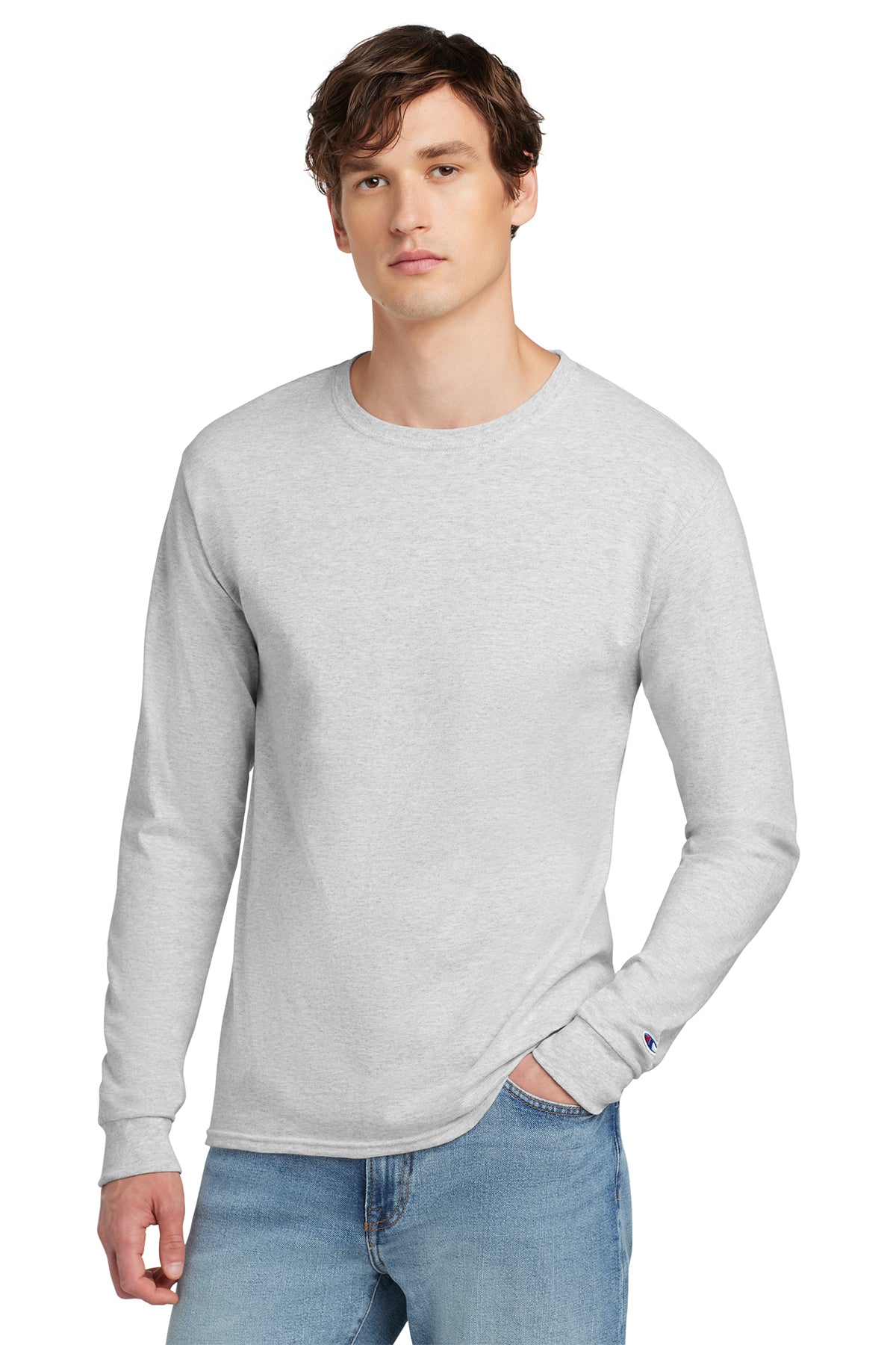 Champion ® Heritage 5.2-Oz. Jersey Long Sleeve Tee Customizing