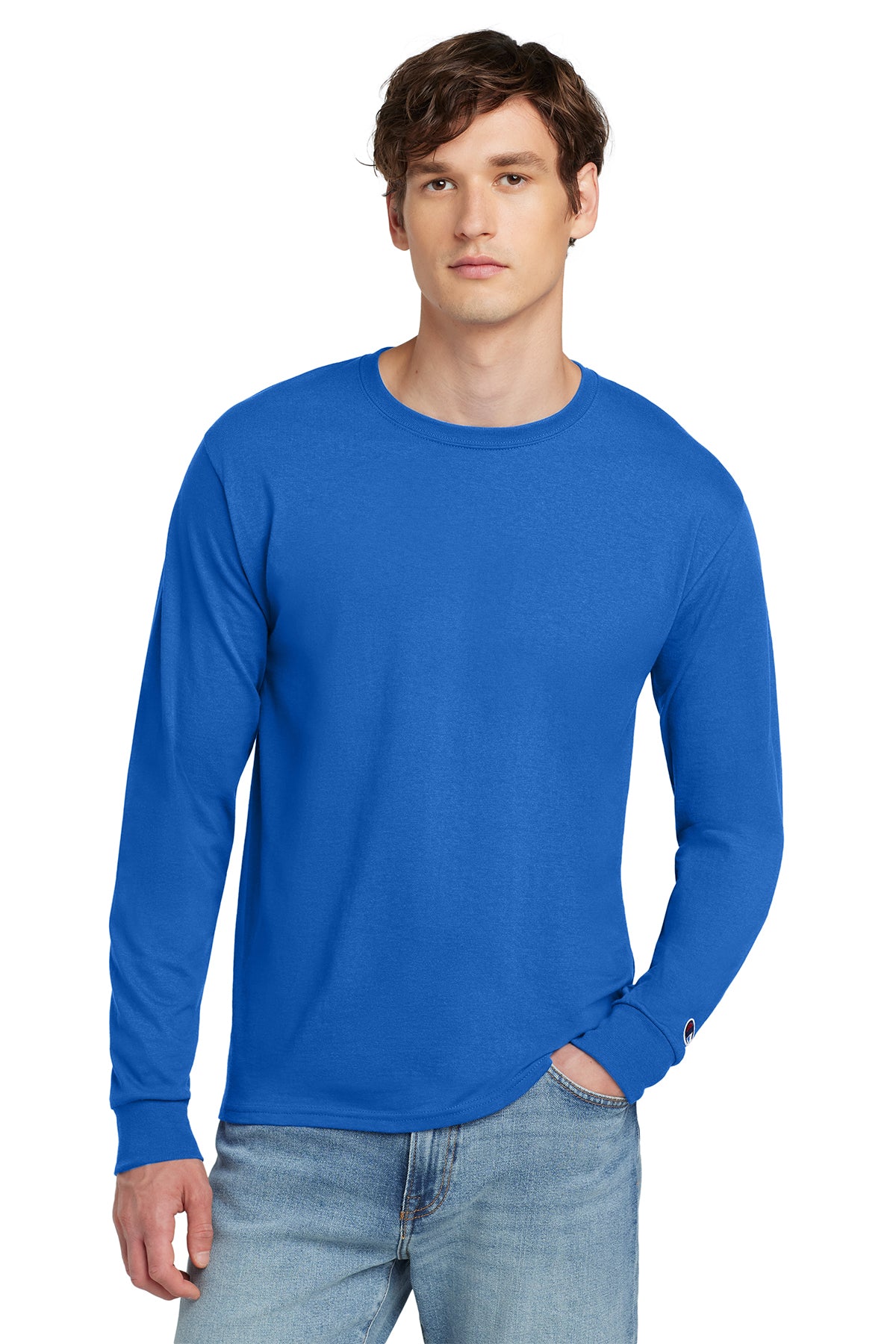 Champion ® Heritage 5.2-Oz. Jersey Long Sleeve Tee Customizing