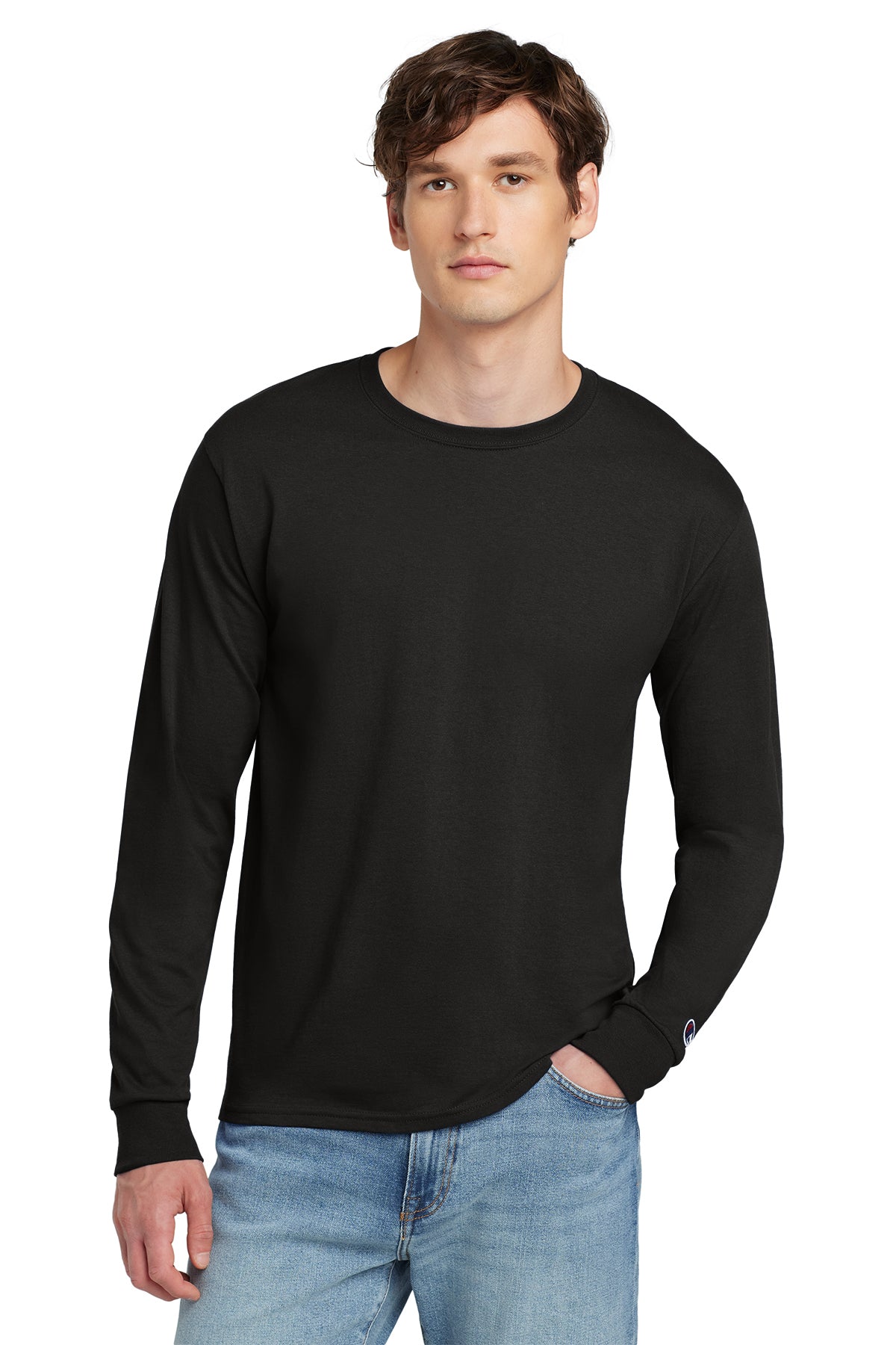 Champion ® Heritage 5.2-Oz. Jersey Long Sleeve Tee Customizing