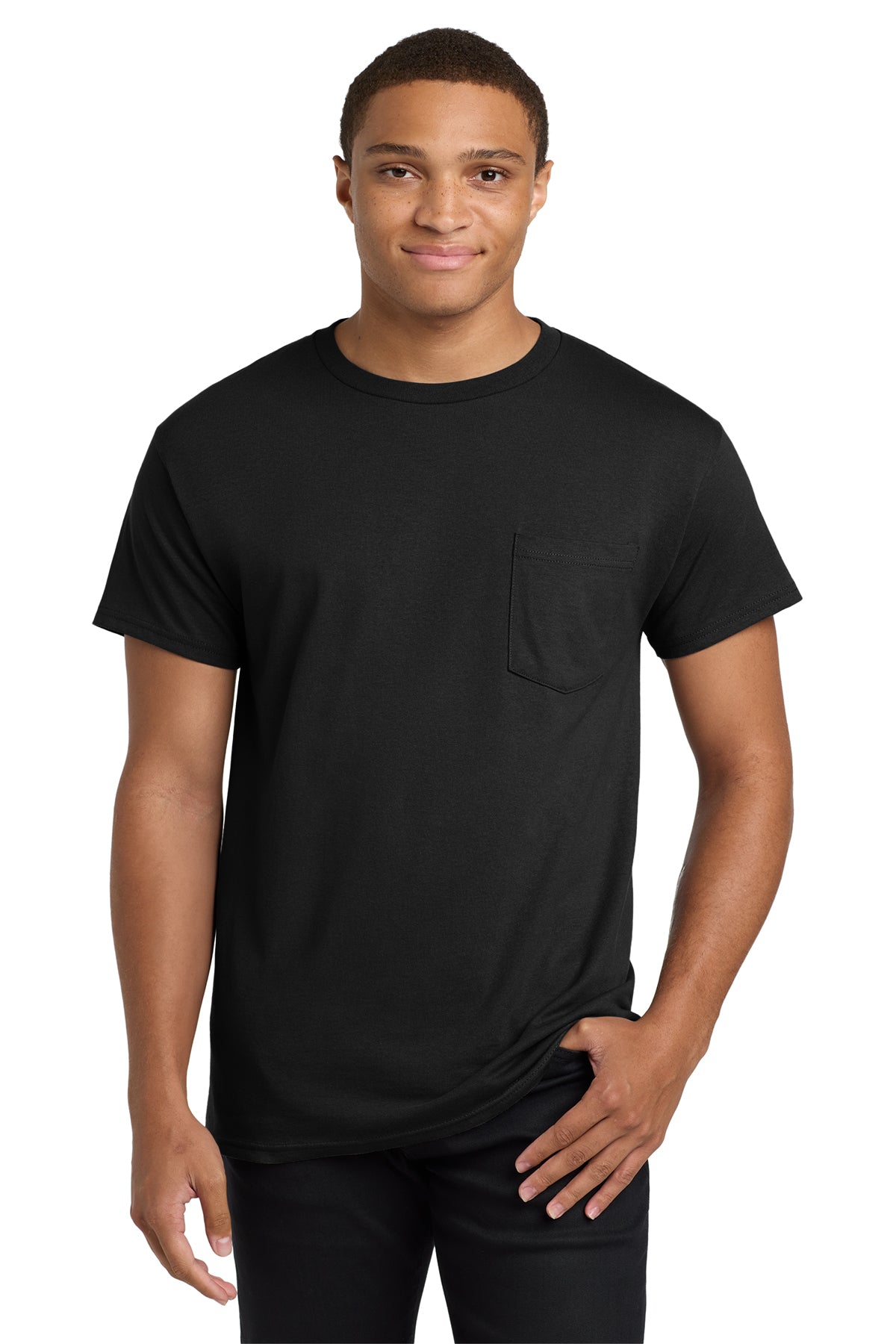 Hanes® - Authentic 100% Cotton T-Shirt with Pocket Customizing