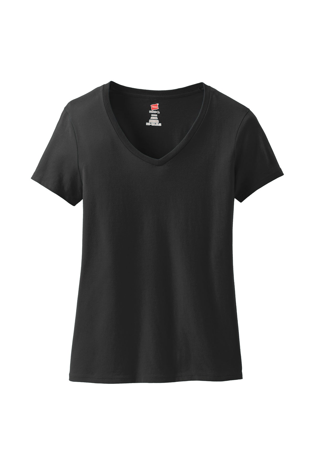 Hanes® Women's Perfect-T Cotton V-Neck T-Shirt Customizing