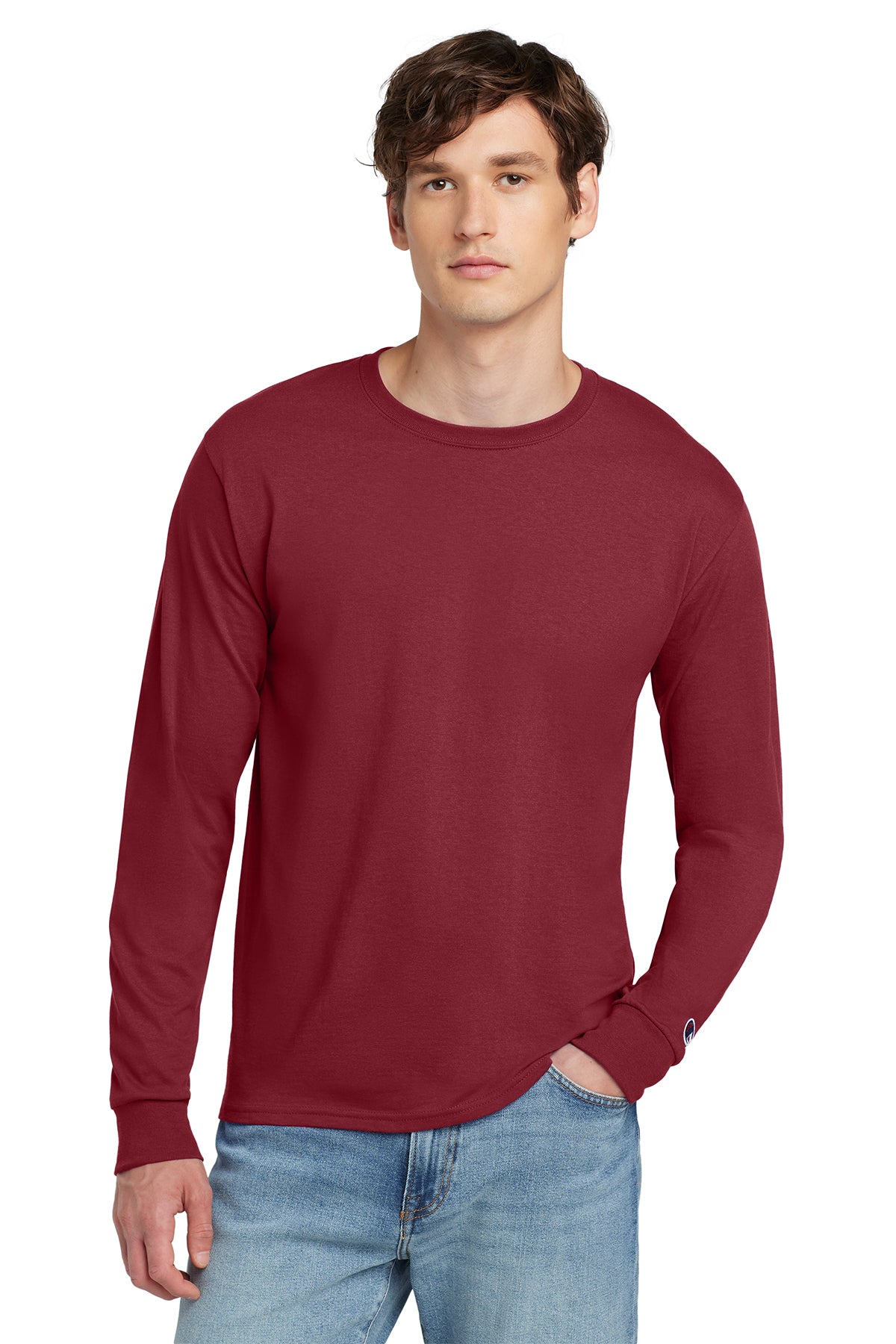 Champion ® Heritage 5.2-Oz. Jersey Long Sleeve Tee Customizing
