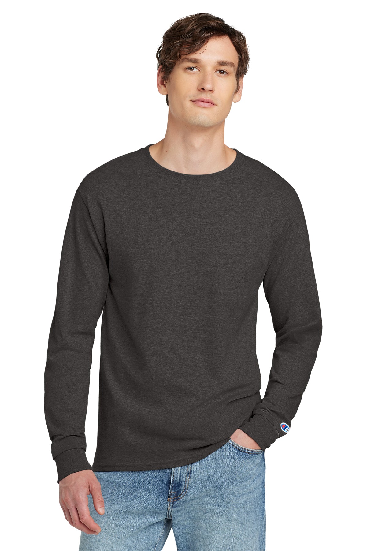 Champion ® Heritage 5.2-Oz. Jersey Long Sleeve Tee Customizing