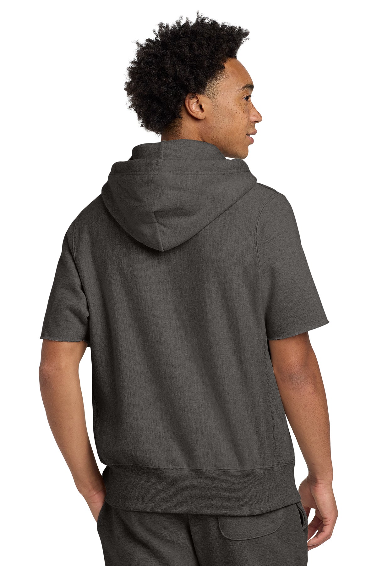 Champion ® Reverse Weave ® Short Sleeve Hooded Sweatshirt Customizing