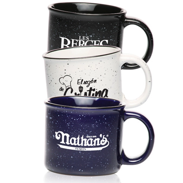 13 oz. Ceramic Campfire Coffee Mugs Customizing