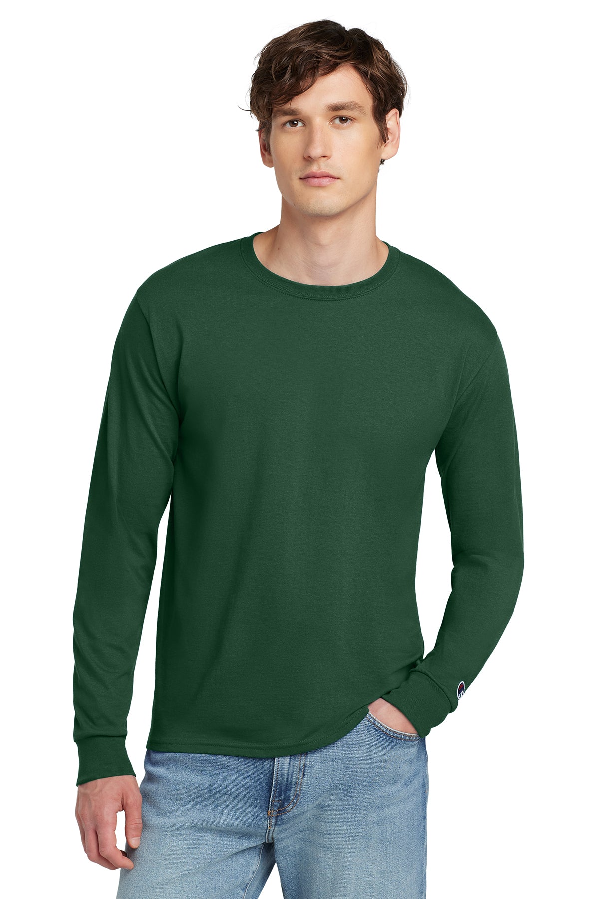 Champion ® Heritage 5.2-Oz. Jersey Long Sleeve Tee Customizing