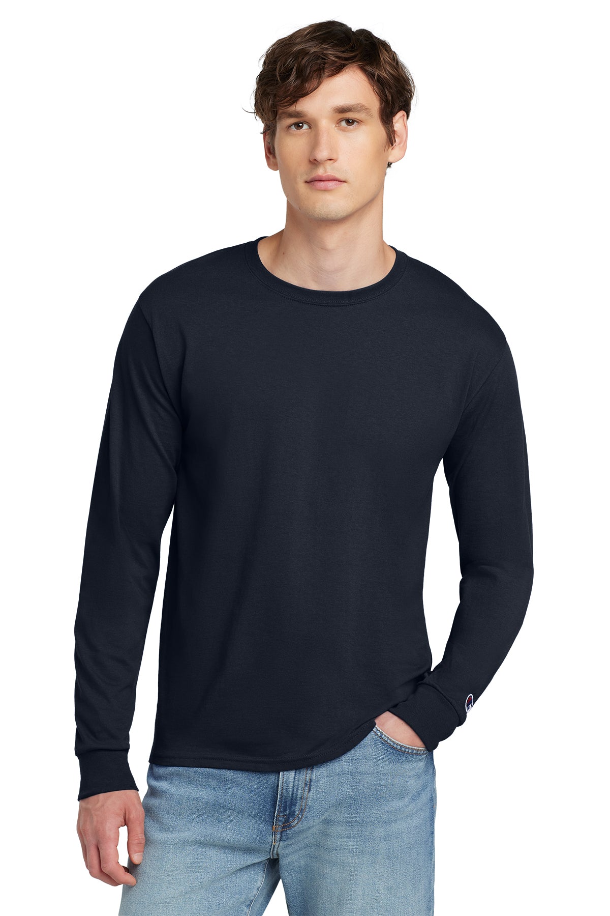 Champion ® Heritage 5.2-Oz. Jersey Long Sleeve Tee Customizing