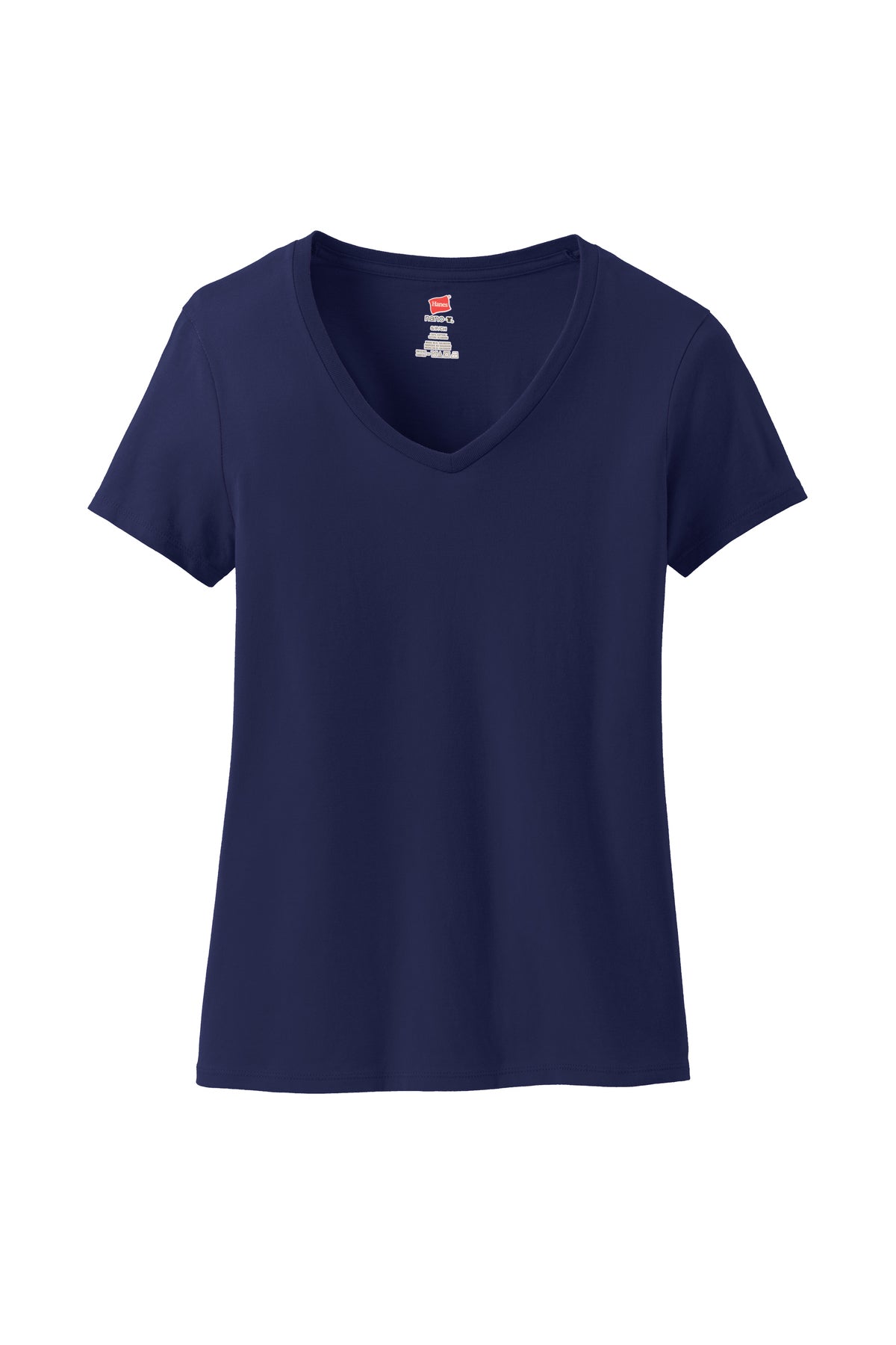 Hanes® Women's Perfect-T Cotton V-Neck T-Shirt Customizing