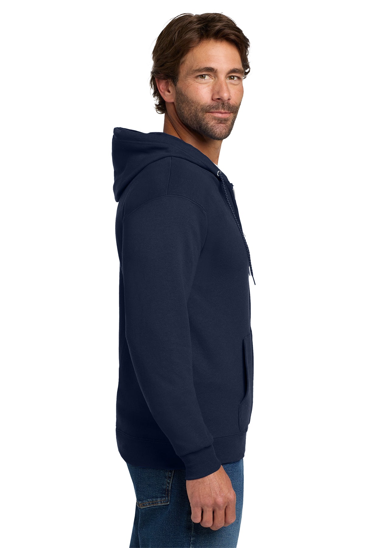 Hanes® - EcoSmart® Full-Zip Hooded Sweatshirt Customizing