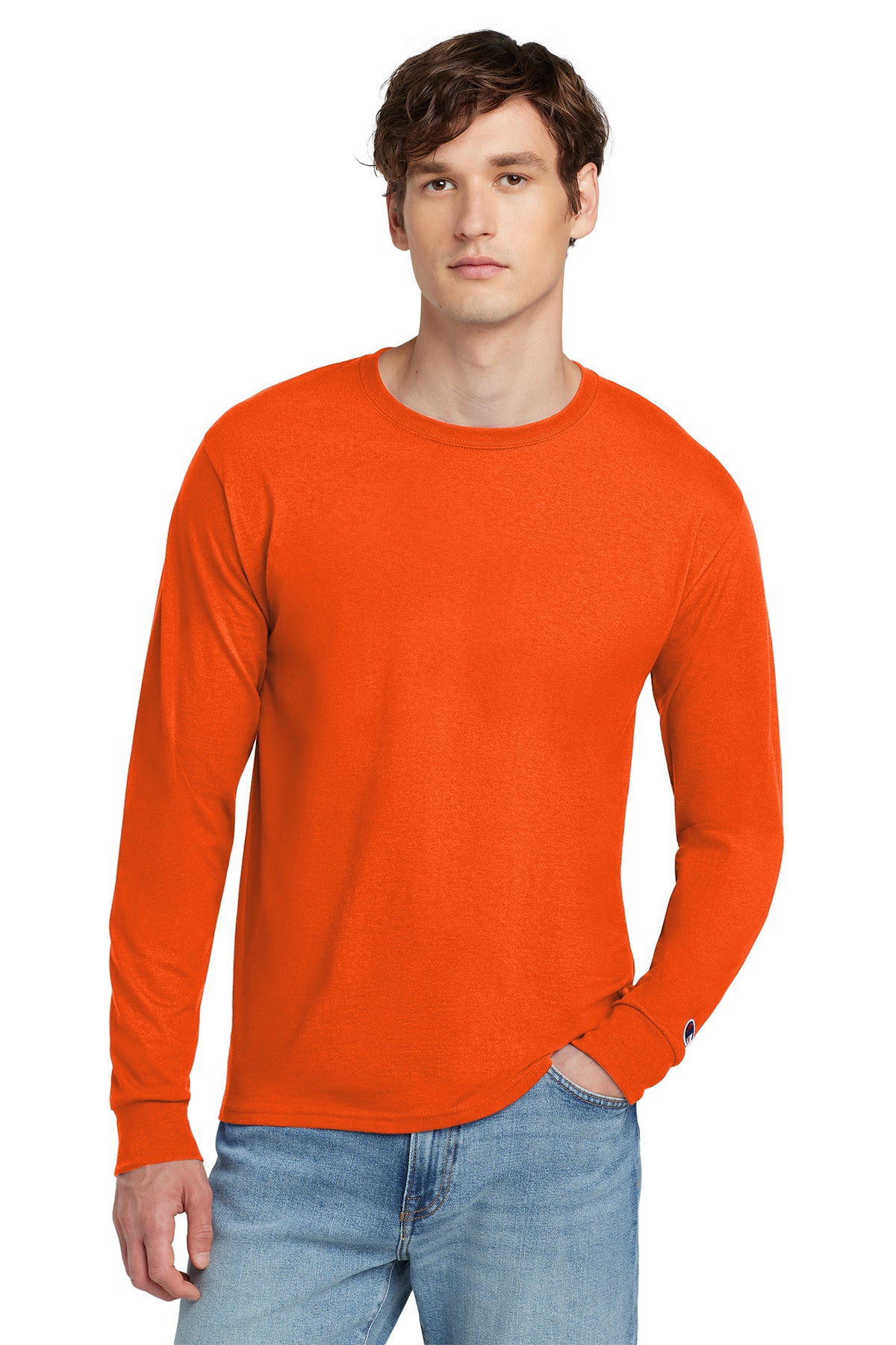 Champion ® Heritage 5.2-Oz. Jersey Long Sleeve Tee Customizing