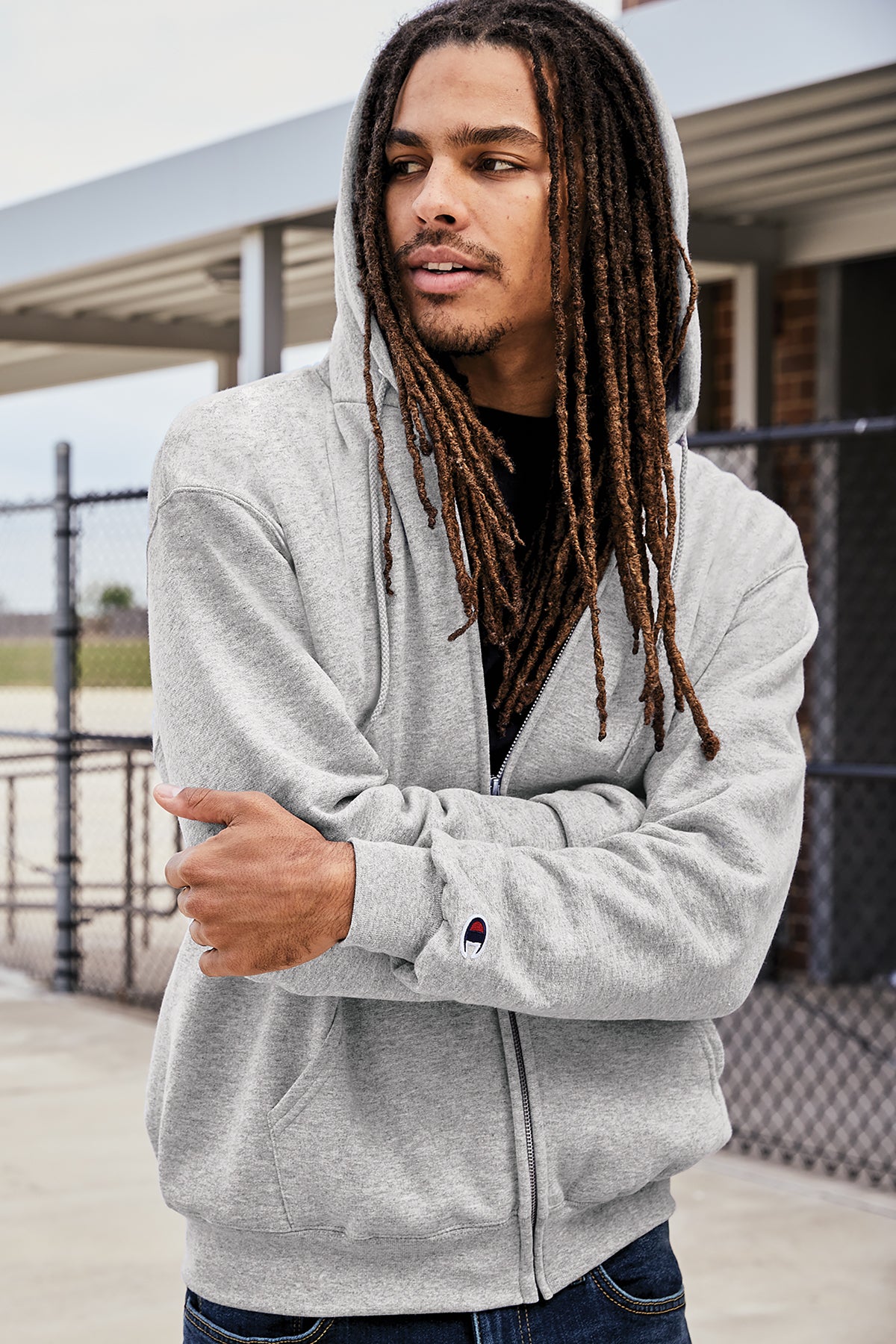 Champion® Powerblend® Full-Zip Hoodie Customizing