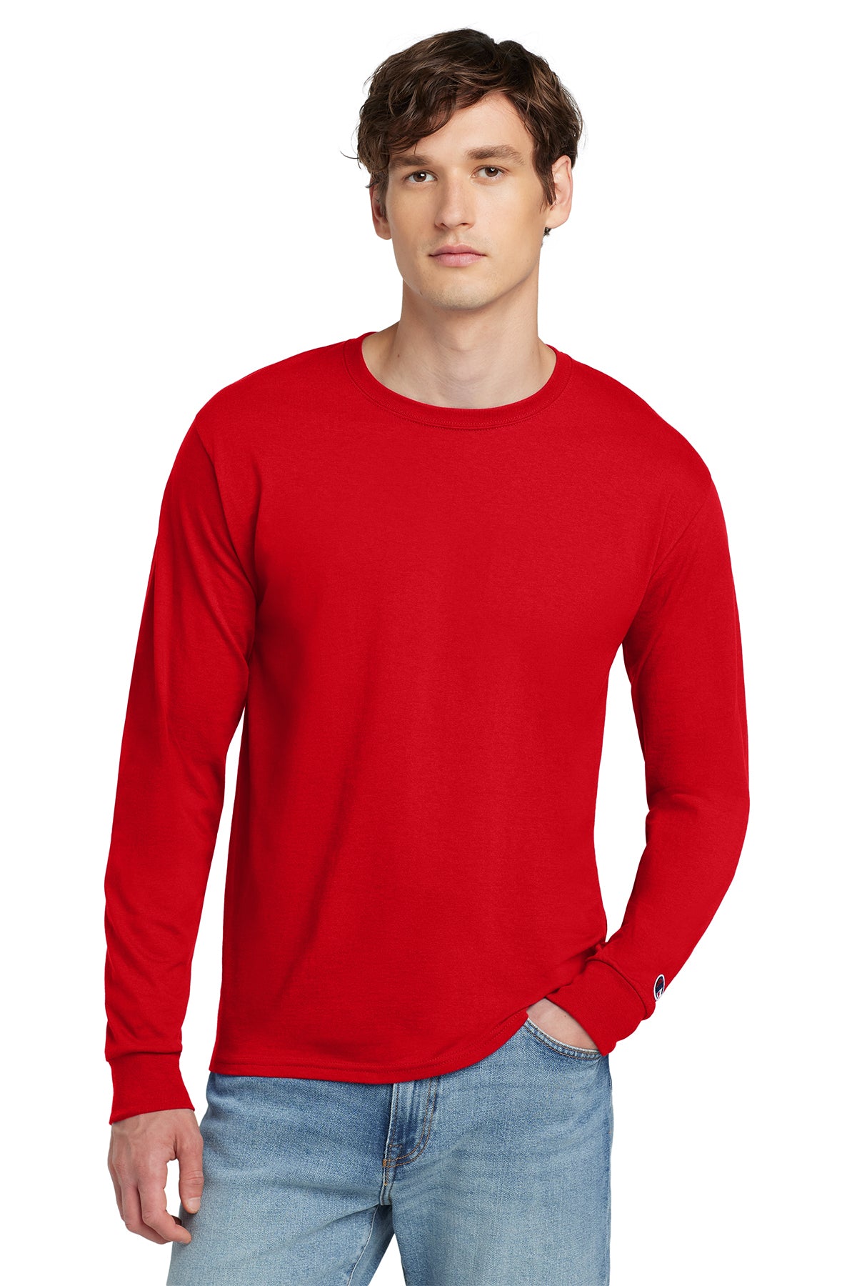 Champion ® Heritage 5.2-Oz. Jersey Long Sleeve Tee Customizing