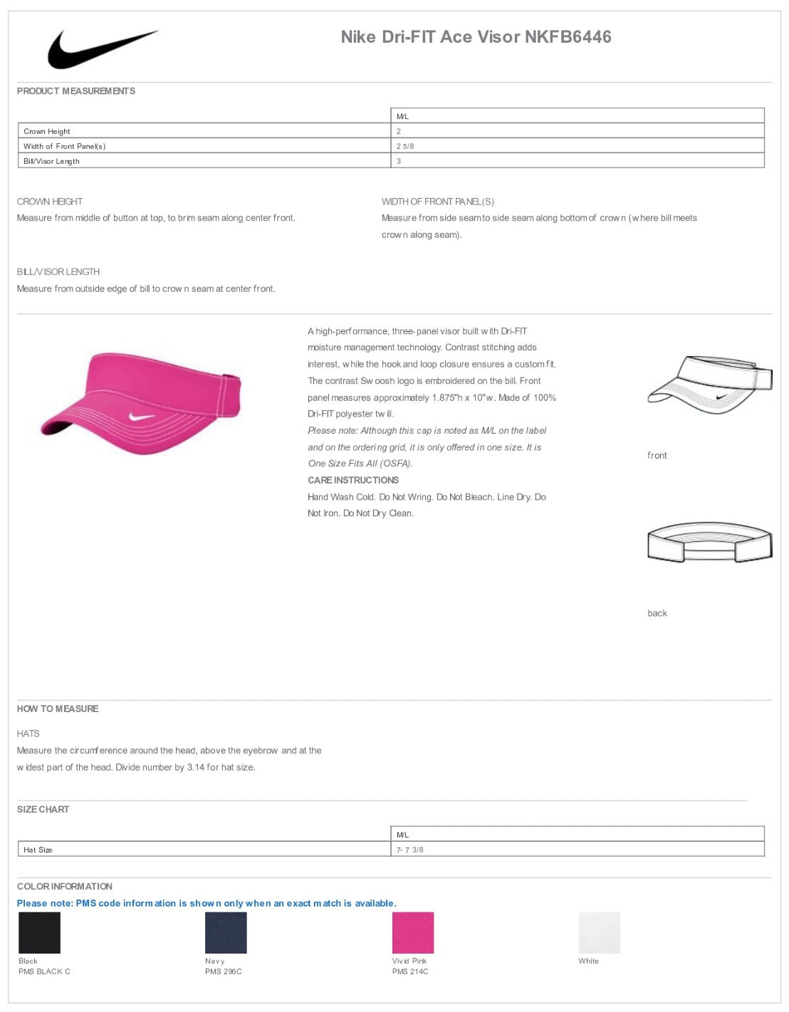 Nike Dri-FIT Ace Visor Customizing