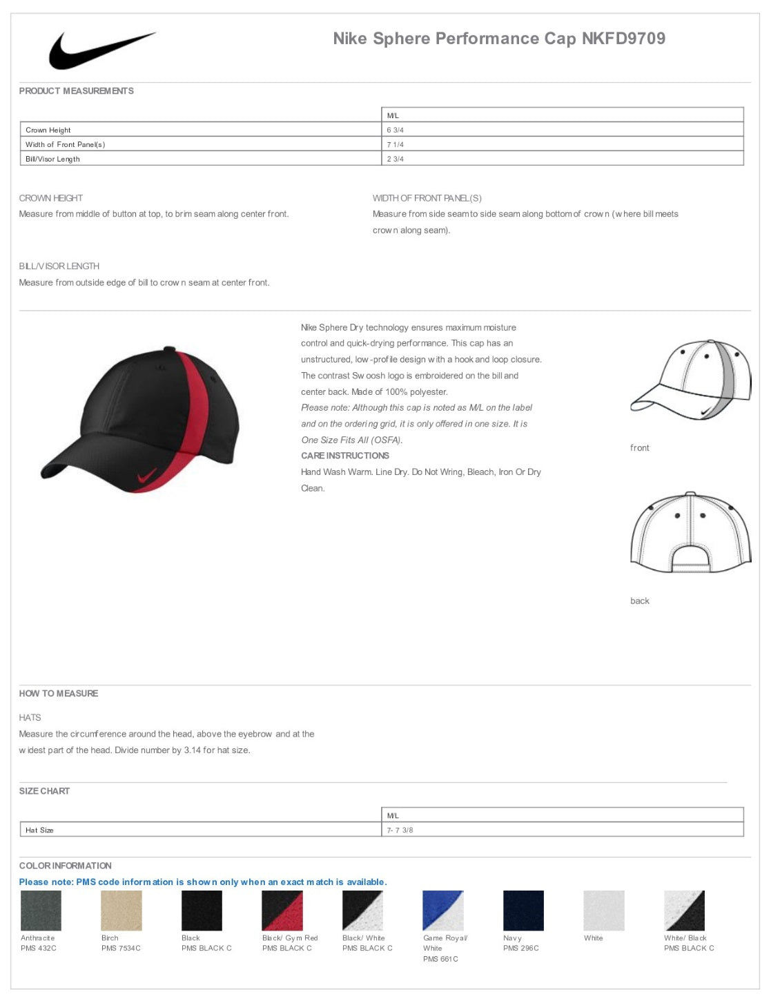 Nike Sphere Performance Cap Customizing