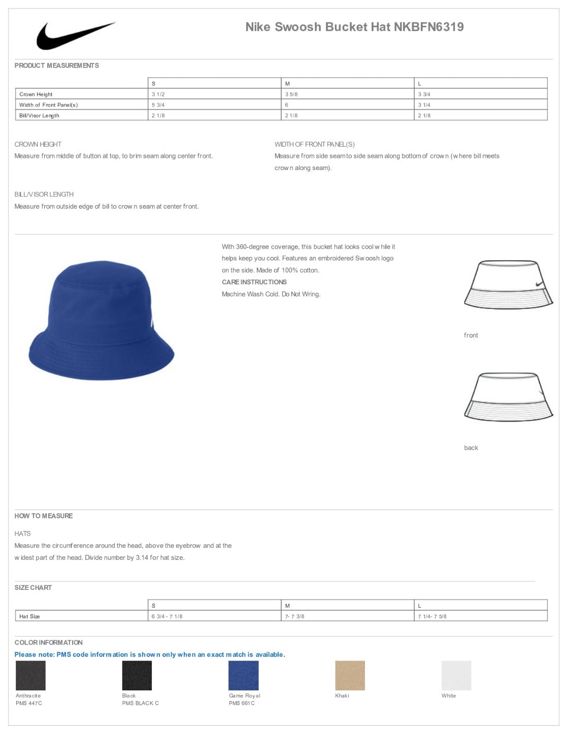 Nike Swoosh Bucket Hat Customizing