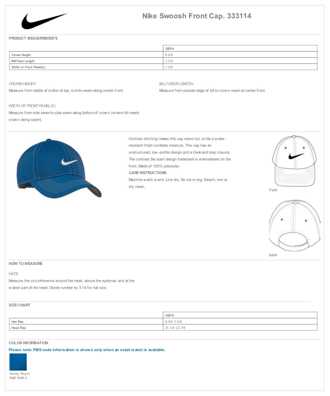 Nike Swoosh Front Cap Customizing