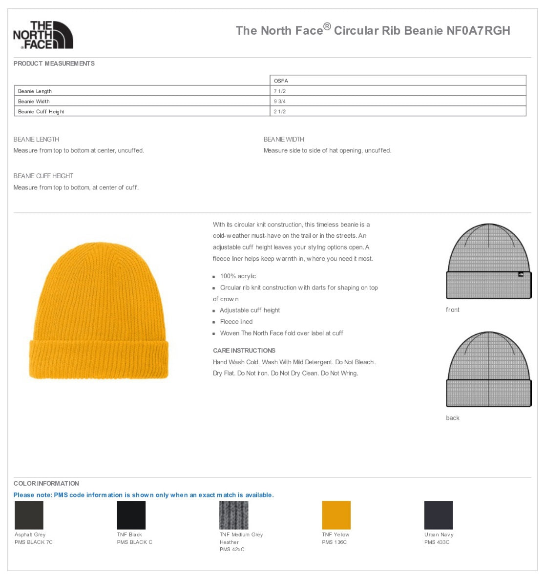 The North Face® Circular Rib Beanie Customizing
