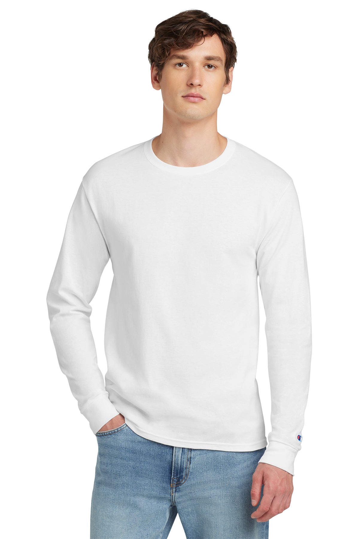 Champion ® Heritage 5.2-Oz. Jersey Long Sleeve Tee Customizing