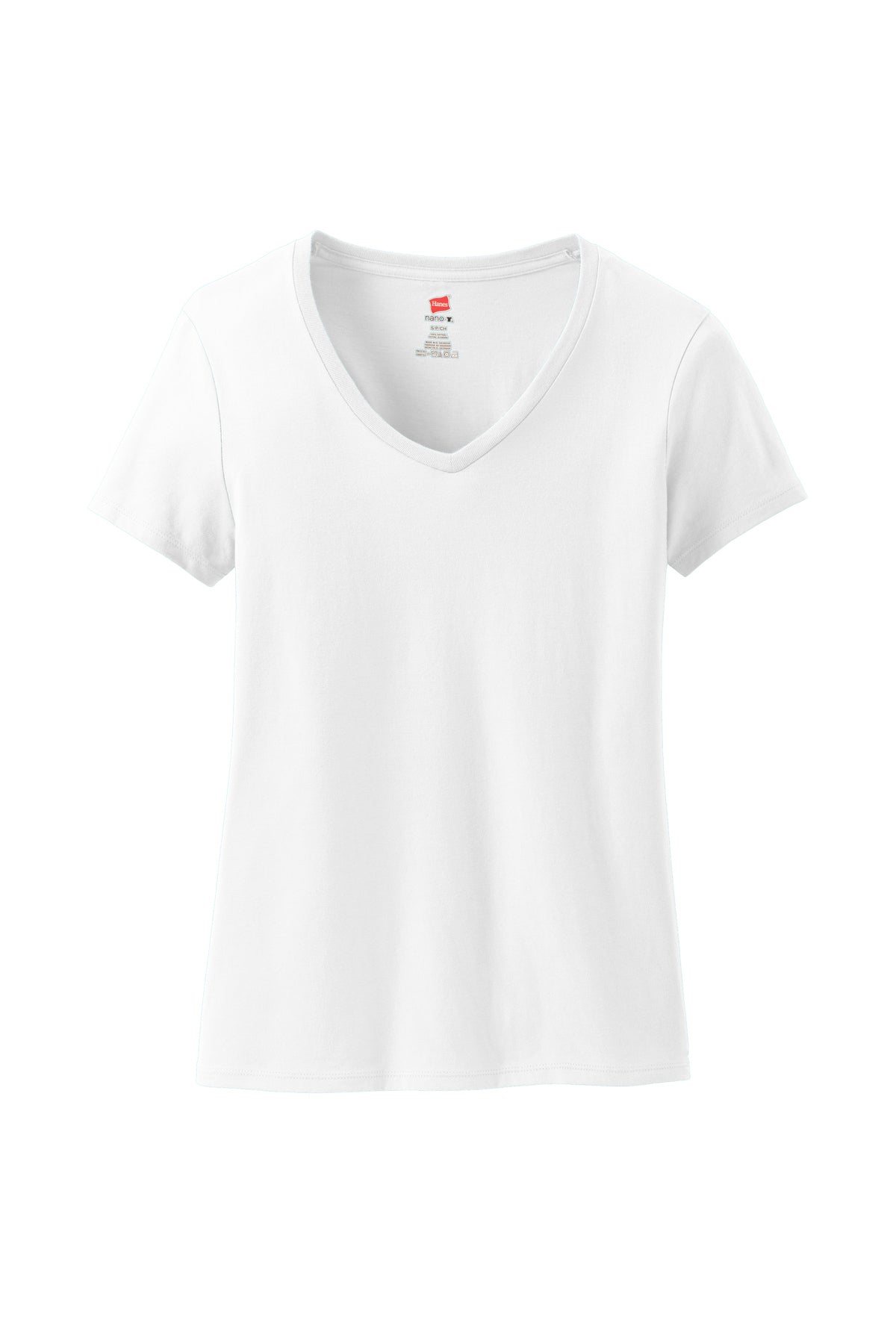 Hanes® Women's Perfect-T Cotton V-Neck T-Shirt Customizing
