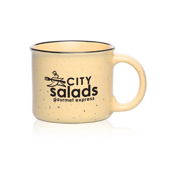 13 oz. Ceramic Campfire Coffee Mugs Customizing