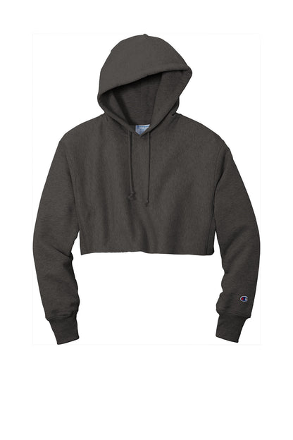 Champion ® Women’s Reverse Weave ® Cropped Cut-Off Hooded Sweatshirt Customizing