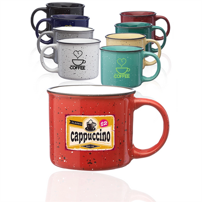 13 oz. Ceramic Campfire Coffee Mugs Customizing