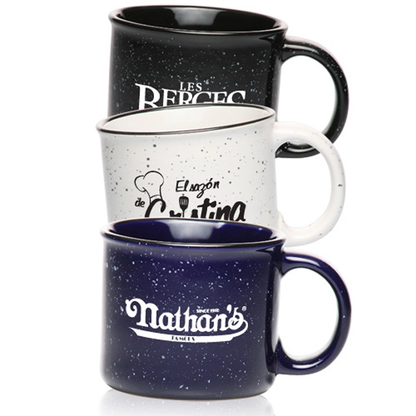 13 oz. Ceramic Campfire Coffee Mugs Customizing